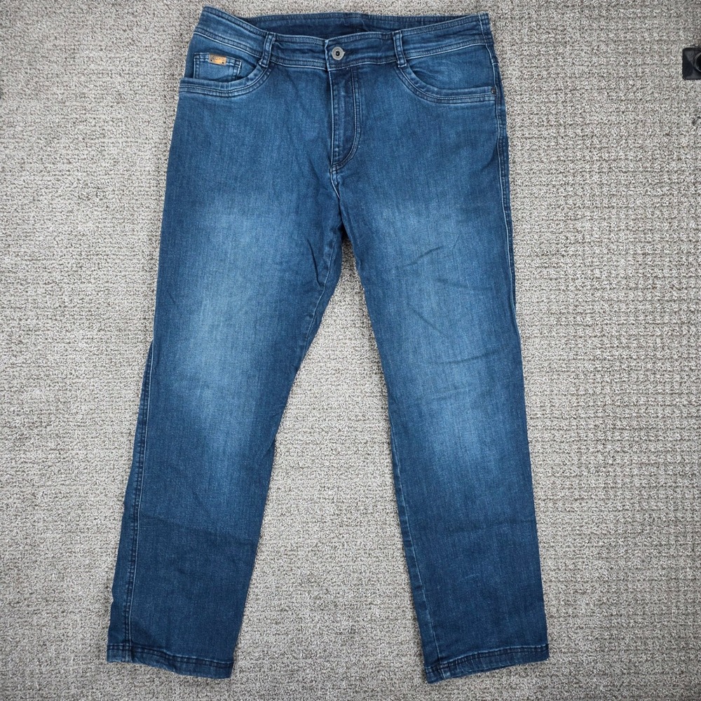 KUHL Denim Klassik Jeans Mens 38x32 Blue Straight Leg Outdoor Casual Pants